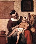METSU, Gabriel The Sick Child af oil painting